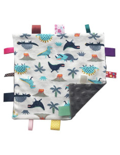 Manta de Seguridad para Bebé Yufiova Gris con Etiquetas Coloridas