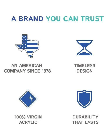 Soporte de Servilletas de Papel Acrílico Huang 12.7x21.6 cm