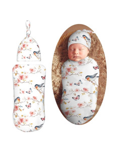 Manta de Envoltura para Bebés KiuLoam Rosa Floral 53x29 cm