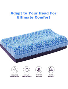 Almohada Berklan Ajustable de Malla 60x40 cm Soporte Ergonómico 2