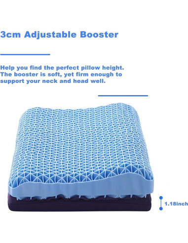 Almohada Berklan Ajustable de Malla 60x40 cm Soporte Ergonómico