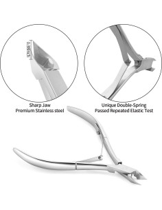 Recortador de Cutículas YINYIN Acero Inoxidable 3 en 1 Plata 2