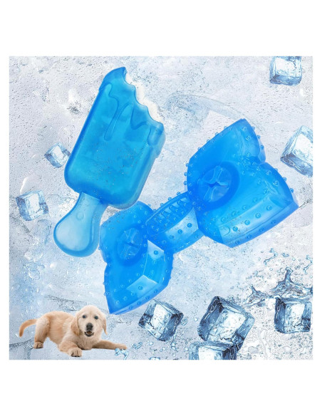 Juguetes de Masticar para Cachorros SPOFLY - Paquete de 2, Congelables