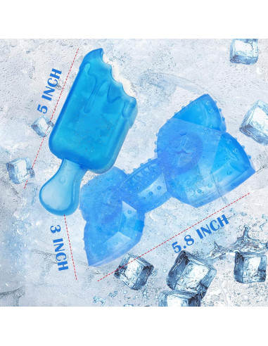 Juguetes de Masticar para Cachorros SPOFLY - Paquete de 2, Congelables