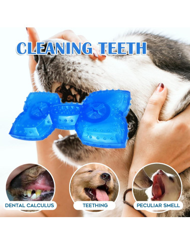 Juguetes de Masticar para Cachorros SPOFLY - Paquete de 2, Congelables