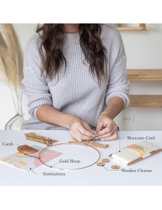 Kit de Macramé DIY Aesthetic Creative - Atrapasueños Boho 2