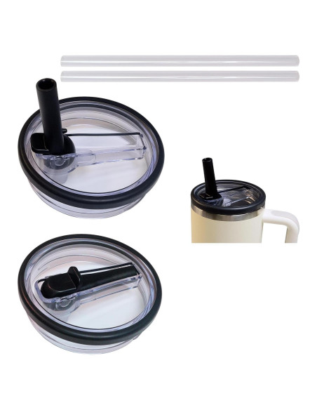 2 Tapas de Reemplazo FUTYA para Stanley Quencher 1.2L a Prueba de Fugas