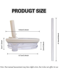 2 Tapas de Reemplazo FUTYA para Stanley Quencher 1.2L a Prueba de Fugas 2