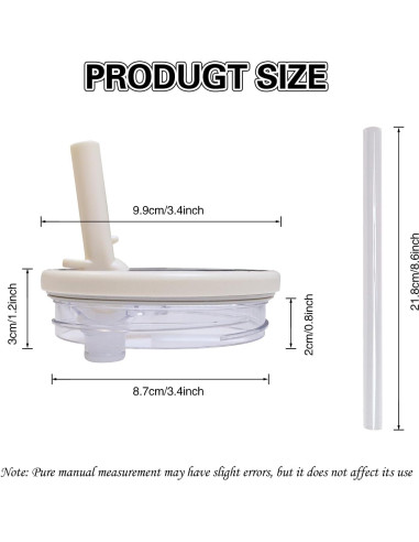 2 Tapas de Reemplazo FUTYA para Stanley Quencher 1.2L a Prueba de Fugas