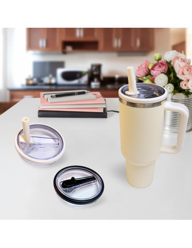 2 Tapas de Reemplazo FUTYA para Stanley Quencher 1.2L a Prueba de Fugas