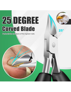 Cortauñas para Pies GJNL con Recogedor y Mango Largo 2