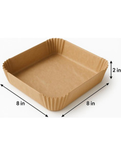 Papel de Parchment Preformado BakeBarn 20x20 cm Antiadherente 50 Hojas 2