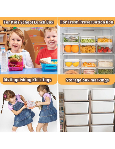 64 Etiquetas de Nombre Impermeables Giliger para Niños