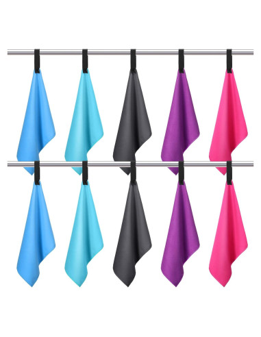 Toallas de Microfibra SmoothNovelty 10 Pzs 32x25 cm Secado Rápido