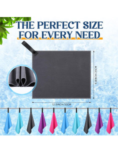 Toallas de Microfibra SmoothNovelty 10 Pzs 32x25 cm Secado Rápido 2