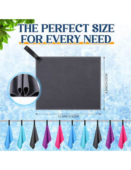 Toallas de Microfibra SmoothNovelty 10 Pzs 32x25 cm Secado Rápido Toallas de Microfibra SmoothNovelty 10 Pzs 32x25 cm Secado Rápido