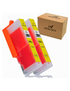 Tóner Amarillo CLI-281 XXL Compatible Canon 281XXL 2-Pack