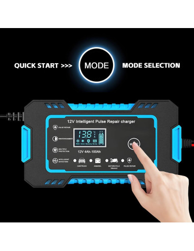 Cargador de Batería de Coche Mandark 12V 6A Inteligente