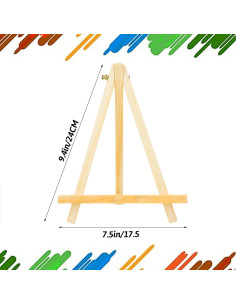 Paquete de 4 Caballetes de Madera de Pino ANDES 23.9 cm 2