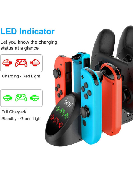 Dock de Carga FastSnail para Nintendo Switch y Joy-Con