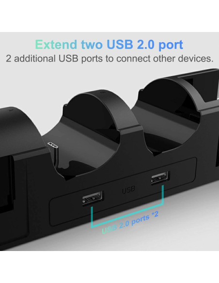 Dock de Carga FastSnail para Nintendo Switch y Joy-Con