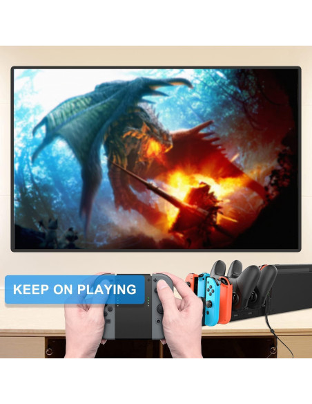 Dock de Carga FastSnail para Nintendo Switch y Joy-Con