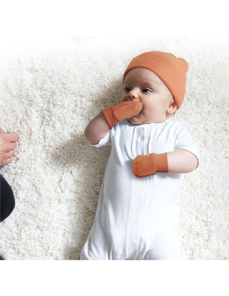 Conjunto de Gorro y Manoplas AQOKKA Bebés 0-3 Meses Unisex