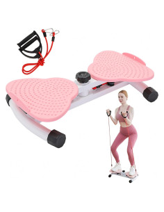 Máquina de Torsión de Cintura Genérico Rosa con Masaje y Bandas