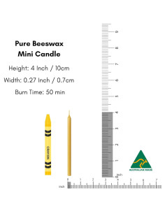 Velas de Cera de Abeja Pura Luxora - 60 Piezas 50 Minutos 2