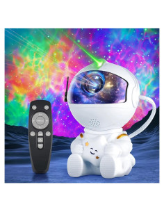 Proyector Galáctico Astronauta - Luz Nocturna 8 Colores