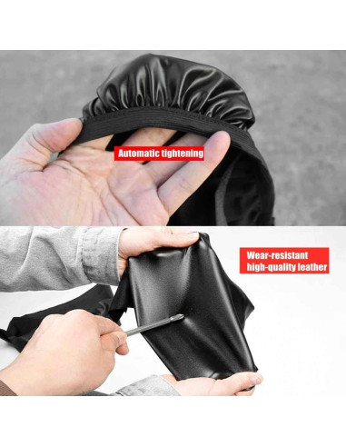 Cubierta de Asiento de Motocicleta HOTBEST Universal Negra 75-84cm