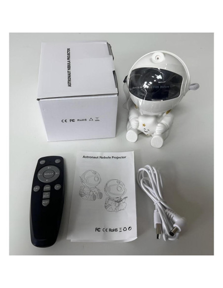 Proyector Galáctico Astronauta - Luz Nocturna 8 Colores