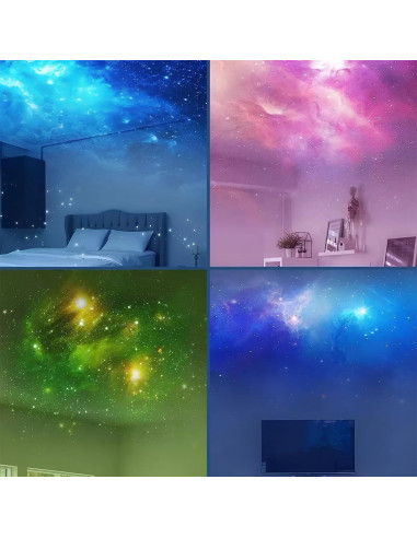 Proyector Galáctico Astronauta - Luz Nocturna 8 Colores
