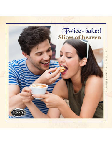 Biscotti de Almendra Nonni - 2 Tarros de 964g - Galletas Italianas