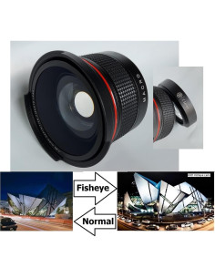 Lente Ojo de Pez 0.35x HD Ser para Fujifilm Finepix 2