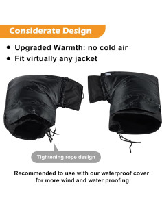 Guantes de Manillar para Motocicleta Hanaive - 2 Juegos Impermeables 2