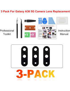 Kit Reemplazo Cristal Lente Cámara Samsung Galaxy A36 - 3 Paquetes 2