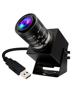 Cámara USB ELP 48MP con Zoom Manual 3X para PC y Raspberry Pi