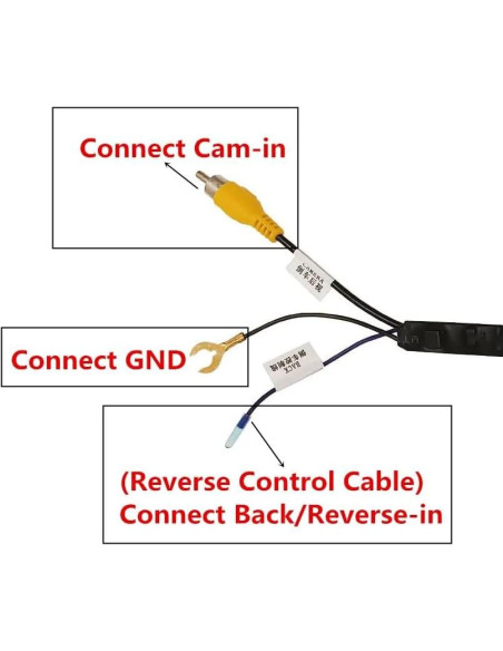 Adaptador de cable de video de cámara de reversa Hyundai Kia 16 pines