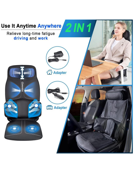 Cojín de Masaje para Espalda Comrelax CO-6005 3 Modos 3 Intensidades