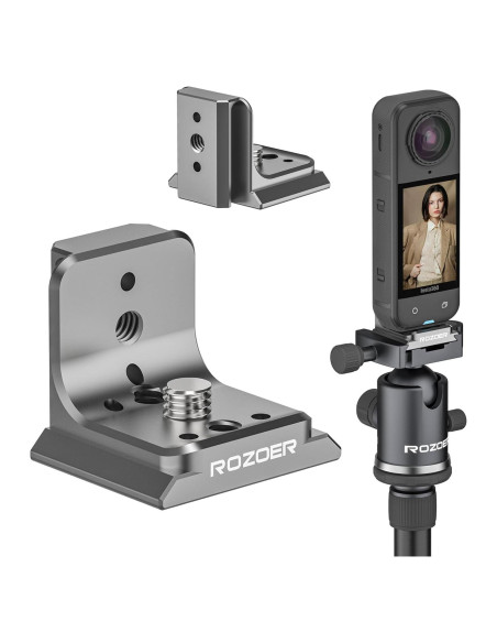 Placa de Liberación Rápida en L ROZOER para Insta360 X5/X4/X3