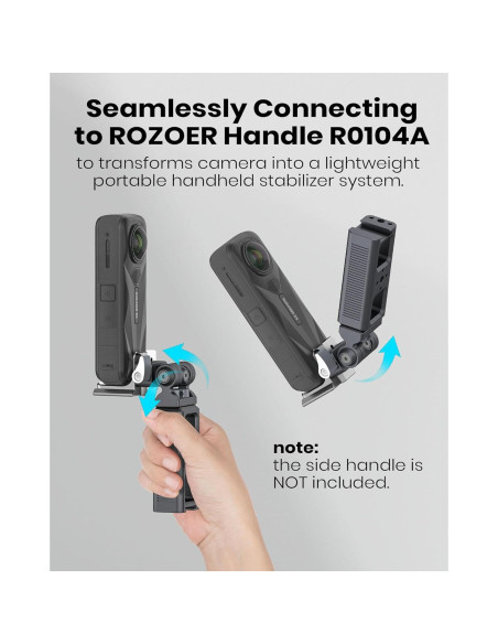 Placa de Liberación Rápida en L ROZOER para Insta360 X5/X4/X3