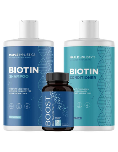 Conjunto de Tratamiento Capilar Maple Holistics 315 ml - Biotina
