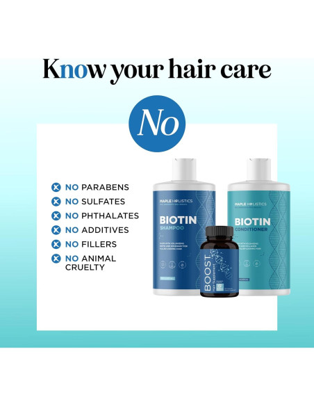 Conjunto de Tratamiento Capilar Maple Holistics 315 ml - Biotina