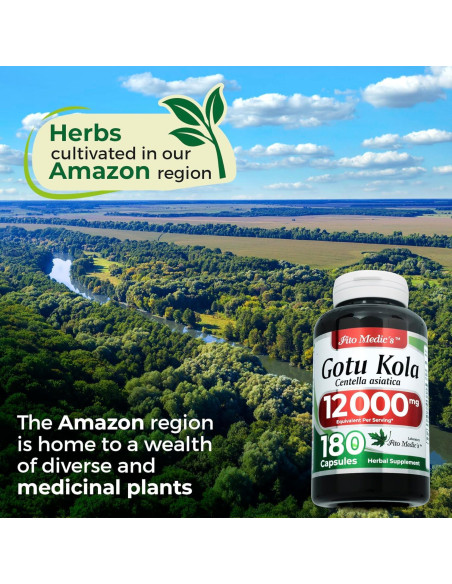 Cápsulas de Centella Asiática FITO MEDIC'S 180 Unidades