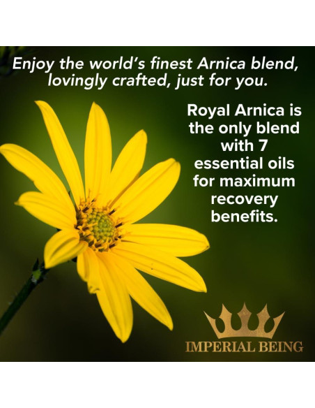Aceite de Árnica Real Imperial Being 29.57ml - Recuperación Muscular