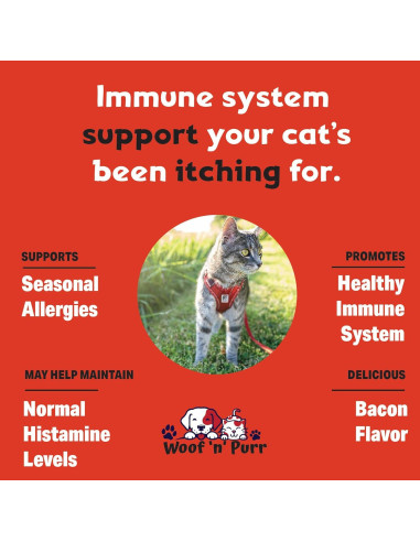 Antibiotico Natural para Gatos Woof n Purr 30 ml Sabor Pollo