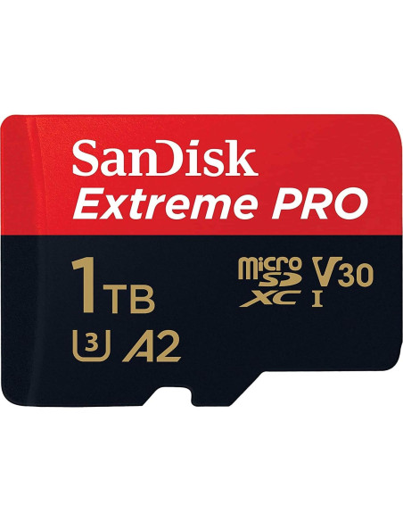 Tarjeta MicroSD SanDisk Extreme Pro 1TB 200MB/s + Lector Tarjeta MicroSD SanDisk Extreme Pro 1TB 200MB/s + Lector
