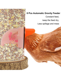 Kit Comedero Automático para Pollos GIGULES 12 Unidades 2