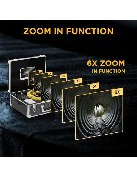 Cámara de Inspección de Tuberías OKK 50m, Pantalla 7" LCD